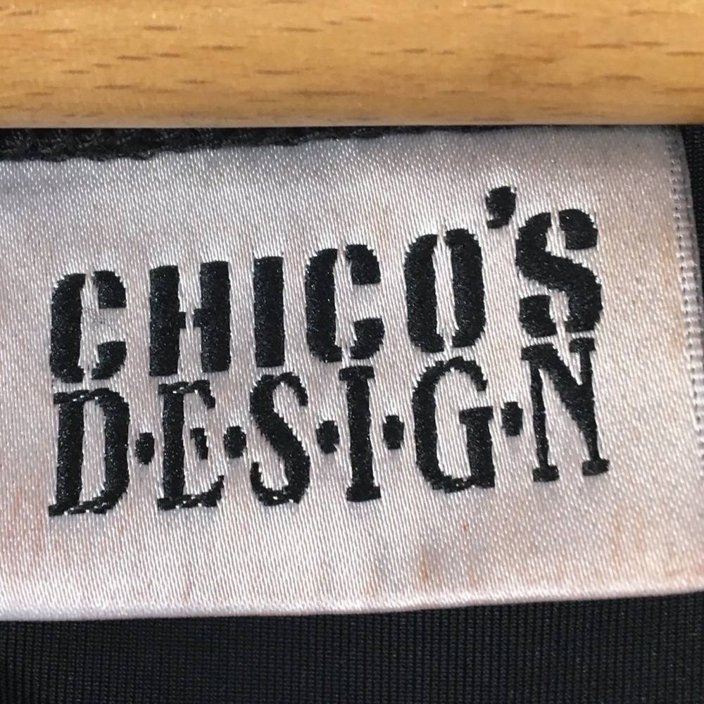 Chico’s Design Black Velvet Shell Tank - Picture 4 of 7